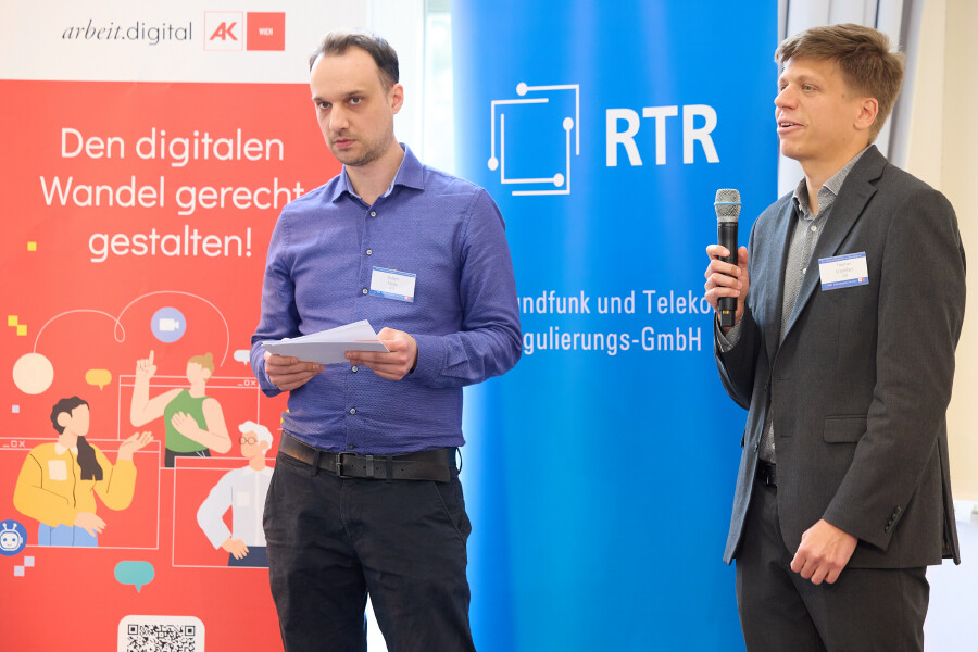 Robert Kiraly, Thomas Schreiber (RTR Telekom und Post) © Ludwig Schedl RTR_AK